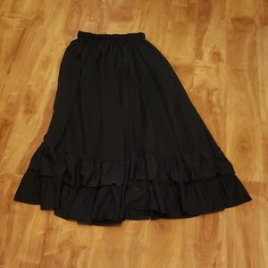 Black flamenco skirt